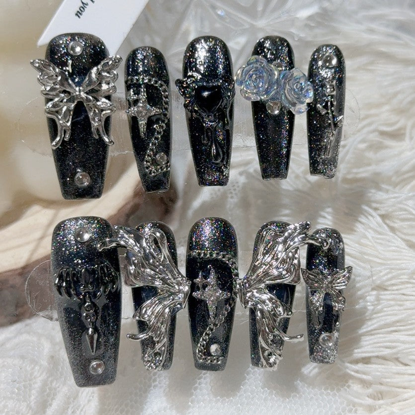 ブラックメタリックバタフライ