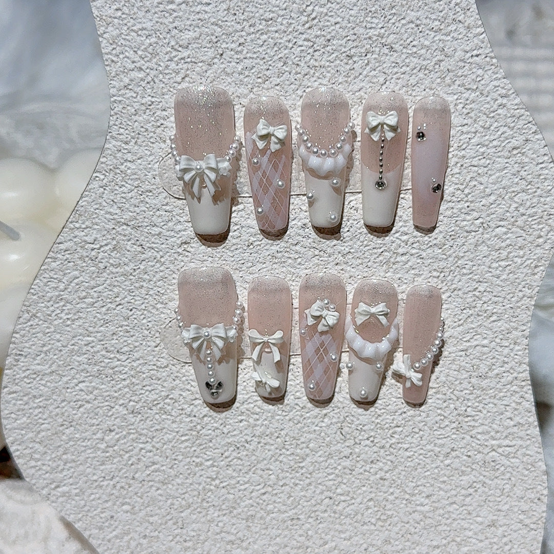 永遠の誓い パールレースドレス：ホワイト