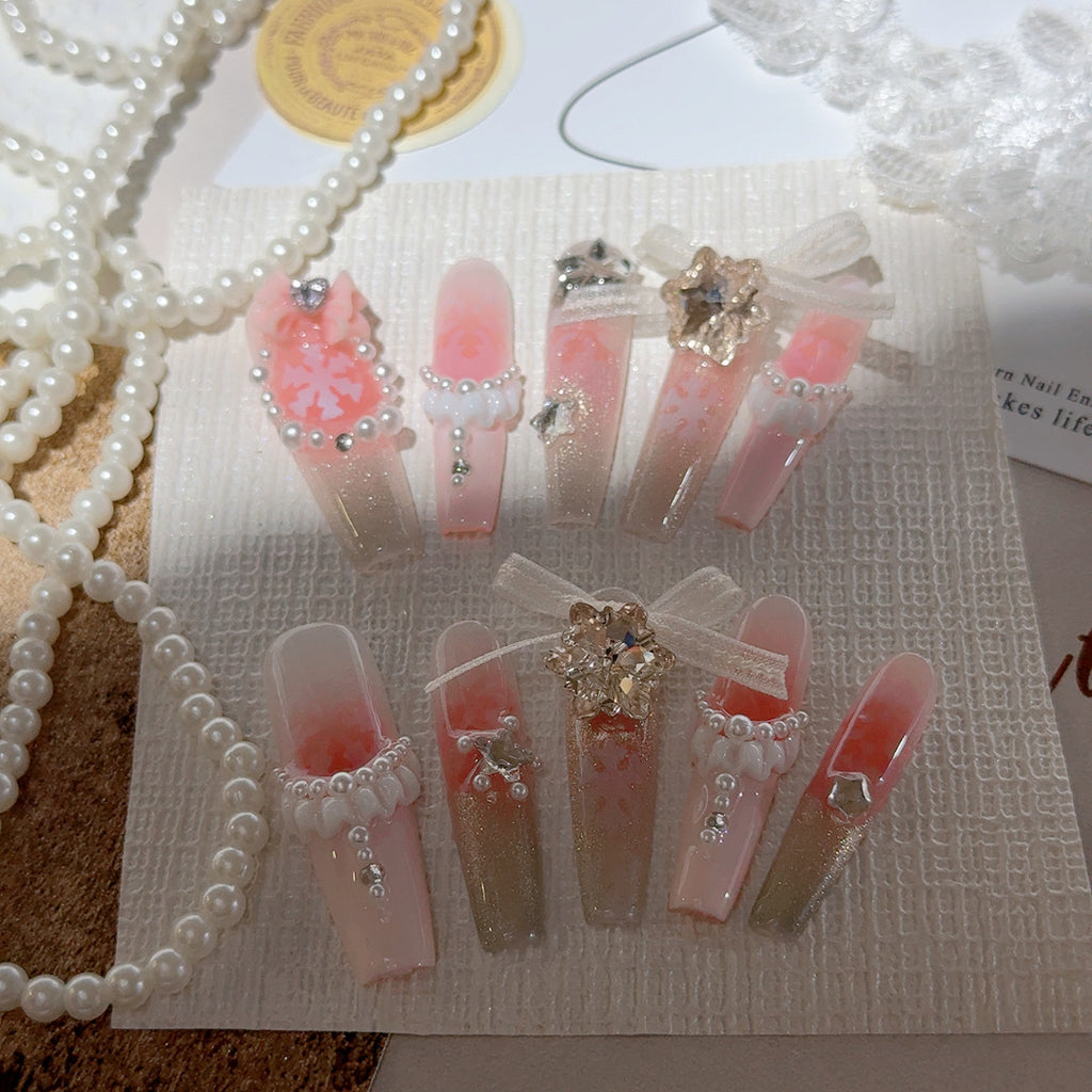 宝石雪の舞踏会（パウダーピンク）