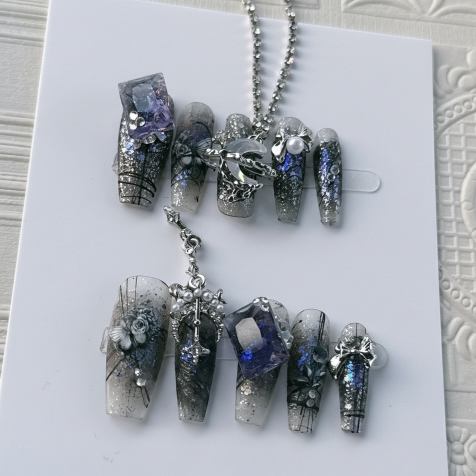 軽奢ゴシックバロックトレンドパープル