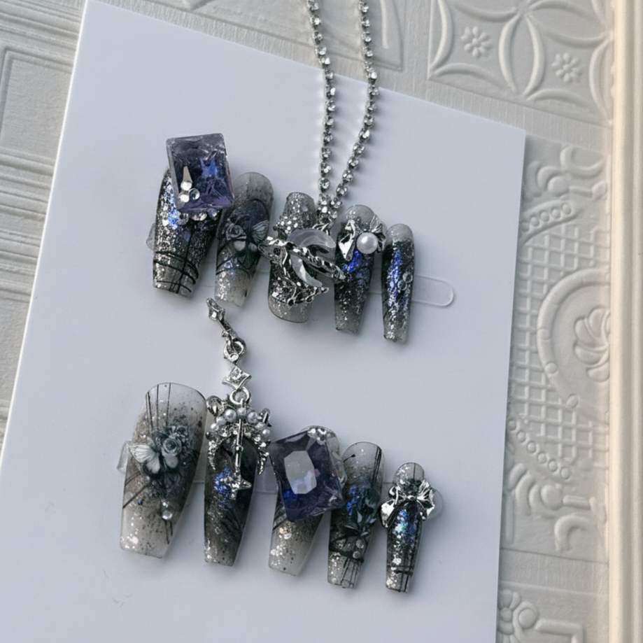 軽奢ゴシックバロックトレンドパープル